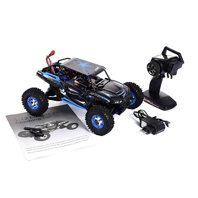 COCHE ELECTRICO rtr 1/12 CRAWLER AZUL 2.4 ghz WLTOYS 12427-B