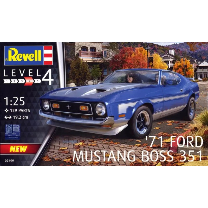 FORD MUSTANG BOSS 351 1971 - ESCALA 1/25 - REVELL 07699