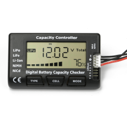 COMPROBADOR DIGITAL BATERIAS LIPO 1S-7S - Hobby Modelismo Racing HMR 8285