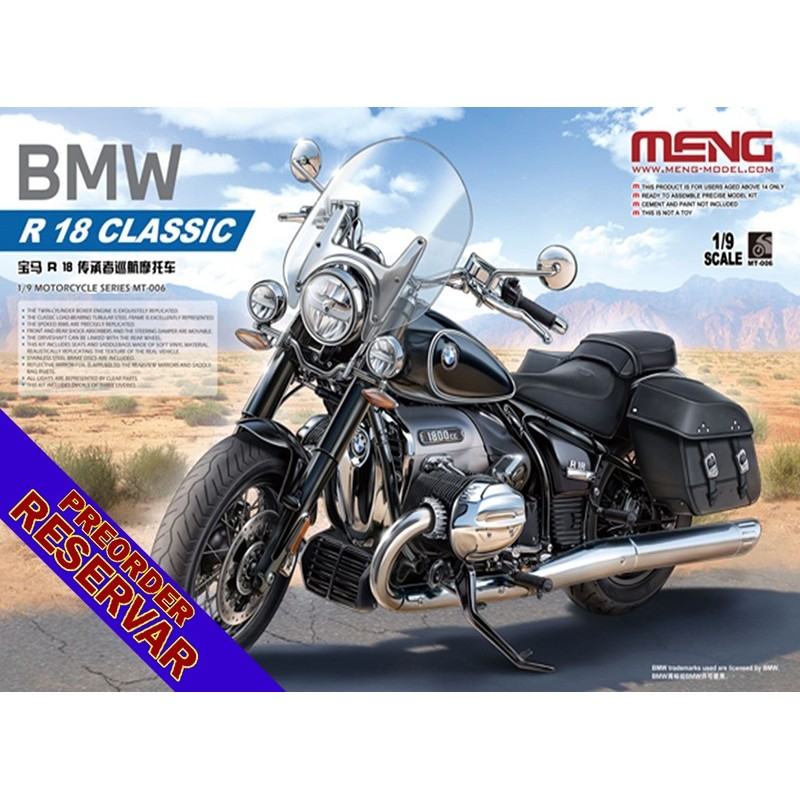 BMW R 18 Classic -Escala 1/9- Meng Model MT-006