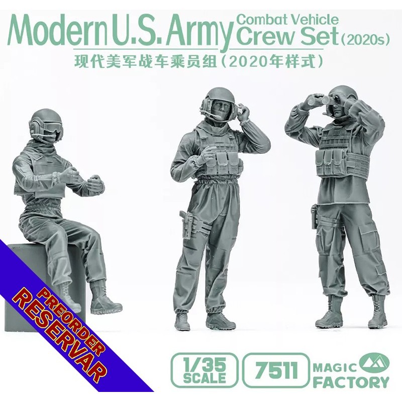 TRIPULACION VEHICULOS U.S. ARMY MODERNOS -Escala 1/35- Magic Factory 7511