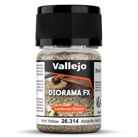 Diorama FX: GRAVA AMARILLO ARIDO 1 / 2 mm (35 ml) - Acrylicos Vallejo 26314