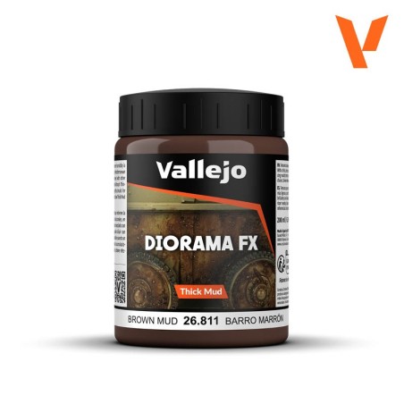 Diorama FX: BARRO MARRON (200 ml) - Acrylicos Vallejo 26811