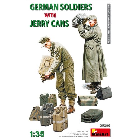 SOLDADOS ALEMANES CON JERRY CANS -Escala 1/35- MiniArt 35286