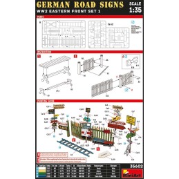SEÑALES CARRETERAS ALEMANAS -Escala 1/35- MiniArt 35602