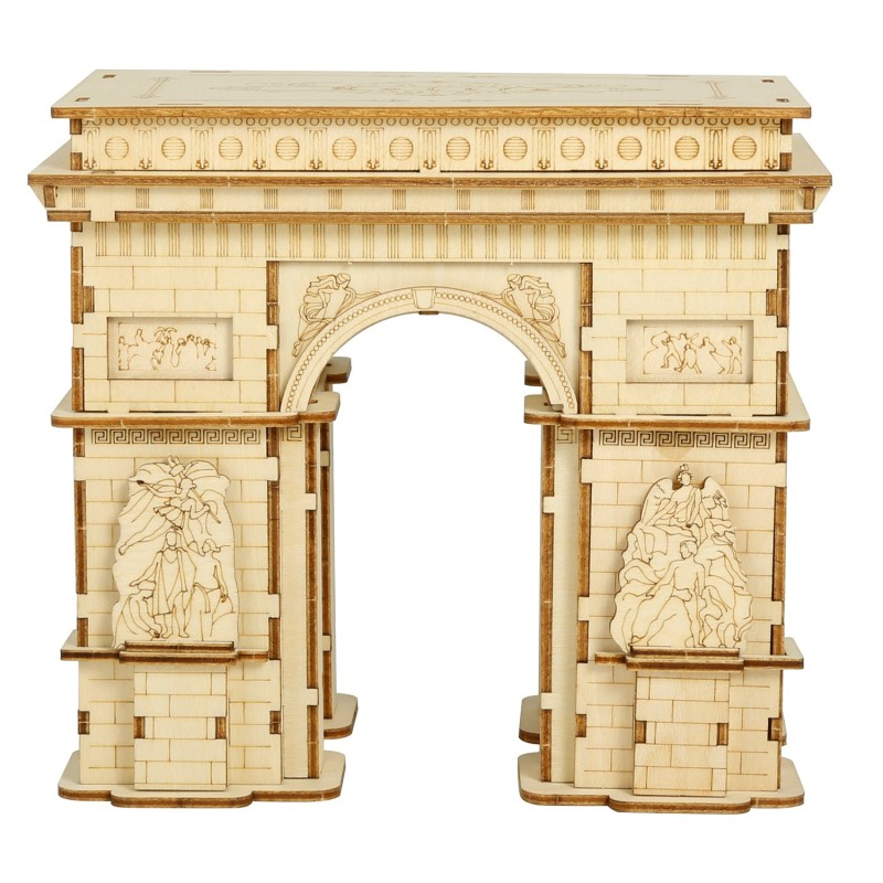 ARCO DEL TRIUNFO - PUZZLE 3D MADERA - 118 PIEZAS - ROBO TIME TG502