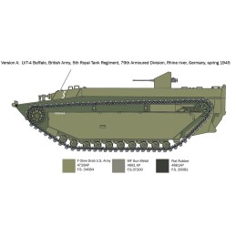 VEHICULO ANFIBIO LVT-4 WATER BUFFALO -Escala 1/35- Italeri 6752