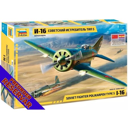 Polikarpov I-16 Tipo 5 MOSCA (España) -Escala 1/48- Zvezda 4832