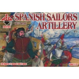 MARINEROS ESPAÑOLES, ARTILLEROS (Siglo XVI - XVII) -Escala 1/72- Red Box 72104