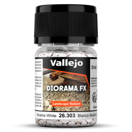 DIORAMA FX: GRAVA BLANCO ALCALINO 2-5mm (35 ml) - Acrylicos Vallejo 26303