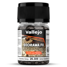 DIORAMA FX: GRAVA GRIS GRANITO 2-5mm (35 ml) - Acrylicos Vallejo 26309