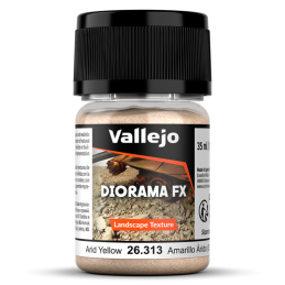 DIORAMA FX: GRAVA AMARILLO ARIDO  0,5-1 mm (35 ml) - Acrylicos Vallejo 26313