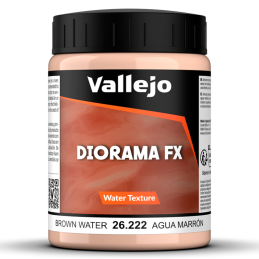 WATER EFFECTS: AGUA MARRON 200 ml - Acrylicos Vallejo 26222