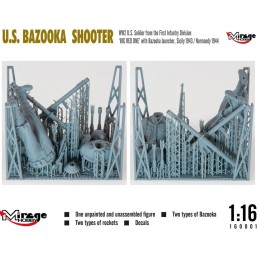 SOLDADO U.S. ARMY & BAZOOKA -Escala 1/16- Mirage Hobby 16001