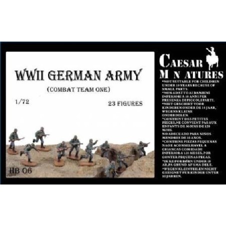 SOLDADOS ALEMANES (Combate Team 1) -Escala 1/72- Caesar Miniatures HB06