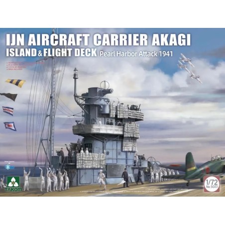 PORTAAVIONES AKAGI (1941) CUBIERTA & ISLA -Escala 1/72- Takom 5023