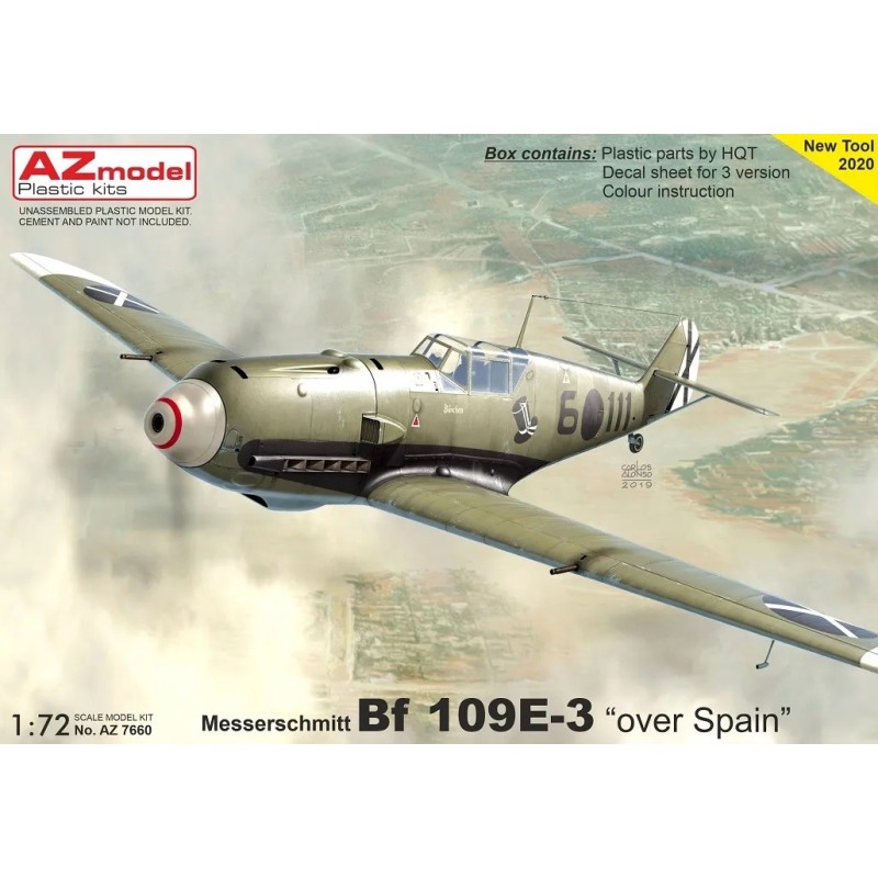 MESSERSCHMITT Bf-109 E-3 (España) -Escala 1/72- AZ Model 7660