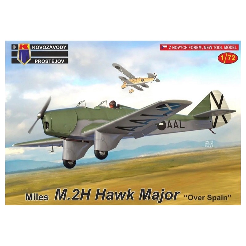 MILES M-2H HAWK MAJOR (España) -Escala 1/72- Kovozavody Prostejov KPM 0282