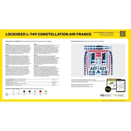 LOCKHEED L-749 CONSTLLATION "AIR FRANCE" -Escala 1/72- Heller 80310