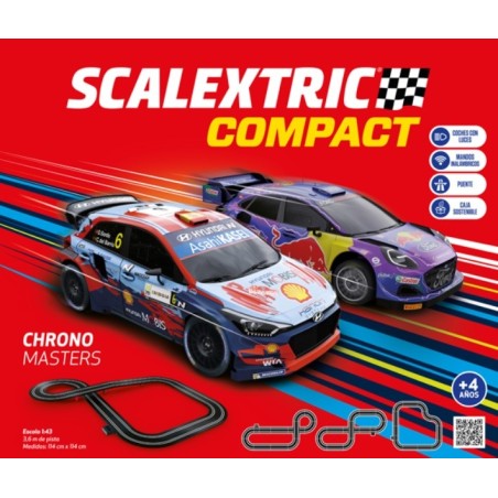 CIRCUITO COMPACT CHRONO MASTERS - SCALEXTRIC C10467S500