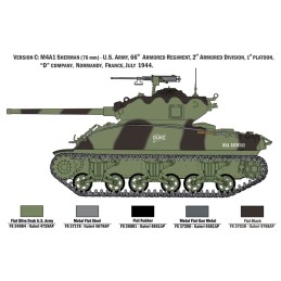 CARRO DE COMBATE M-4 A1 76 mm SHERMAN & Infanteria U.S. Army -Escala 1/35- Italeri 6568