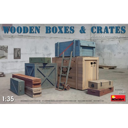 SET DE CAJAS Y CAJONES -Escala 1/35- MiniArt 35581