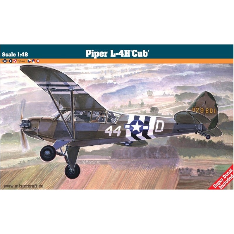 PIPER L-4 H CUB -Escala 1/48- Mister Hobby Kit Craft 050412