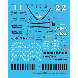 McLAREN MP4/2B "MONACO GP WINNER 1985" -Escala 1/20- Beemax 20001