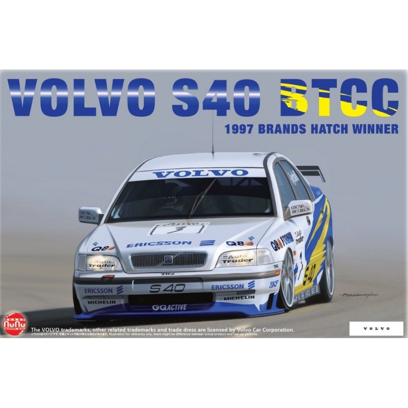 VOLVO S40 BTCC (1997 BRANDS HATCH WINNER) -Escala 1/24- NUNU HOBBY MODEL KIT PN24034