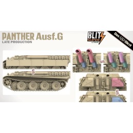 CARRO DE COMBATE Sd.Kfz. 171 Panther Ausf. G Late Prod. (Super Blitz) -Escala 1/35- Das Werk DW35041