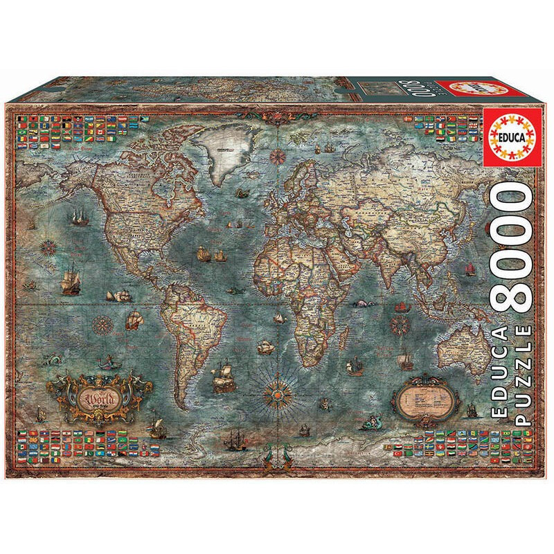 PUZZLE 8000 PZS MAPA HISTORICO - EDUCA 18017