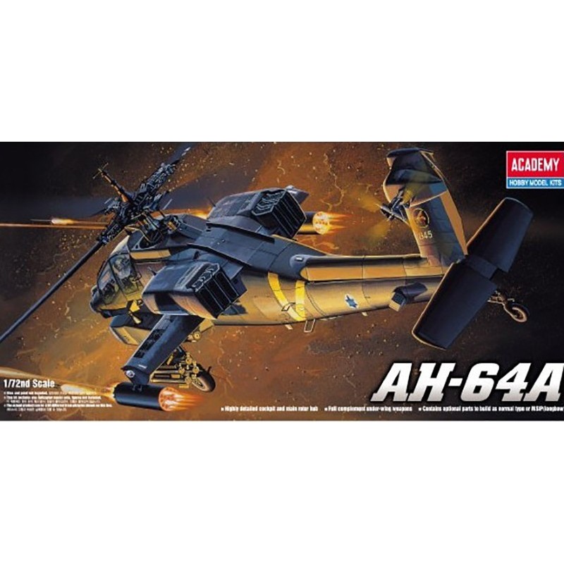 HUGHES AH-64 A APACHE (Israel /IDF) -Escala 1/72- ACADEMY 12488