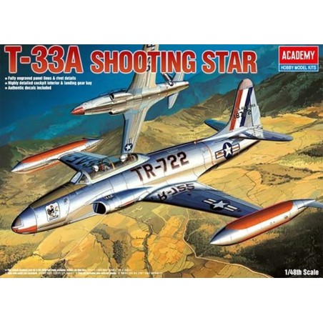 LOCKHEED T-33 A SHOOTING STAR -Escala 1/48- Academy 12284