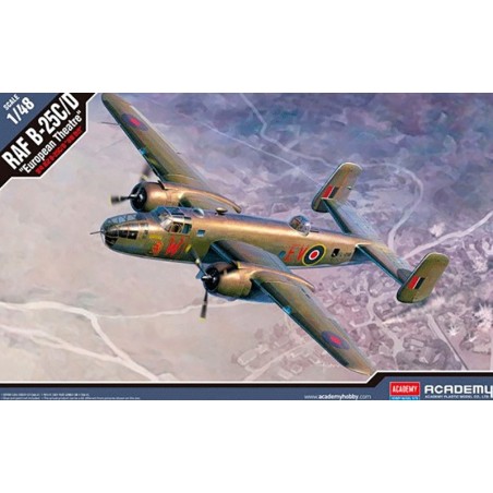 NORTH AMERICAN B-25 C/D MITCHELL "European Theatre" -Escala 1/35- Academy 12339