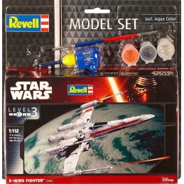 Star Wars: X-WING FIGHTER (Pegamento & pinturas) -Escala 1/112- Revell 63601