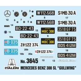 MERCEDES BENZ 300 SL "Gullwing" -Escala 1/24- Italeri 3645