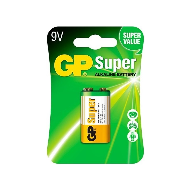 PILA ALCALINA 9V 6LR61 SUPER G-TECH - GP 216251