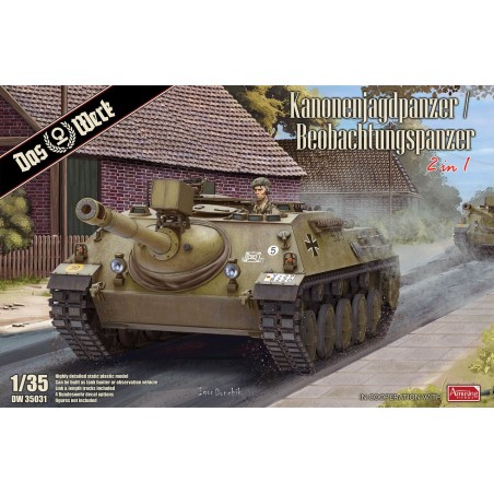 CAZACARROS Kanonenjagdpanzer / Beobachtungspanzer 90 mm -Escala 1/35- Das Werk 35031