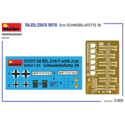 VEHICULO BLINDADO Sd.Kfz.234/3 & SCHWEBELAFETTE 38 (20 mm) -Escala 1/35- MiniArt 35431