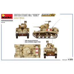 CARRO DE COMBATE STUARD Mk-I "Honey" (Early)Interior-Escla 1/35- MiniArt 35421