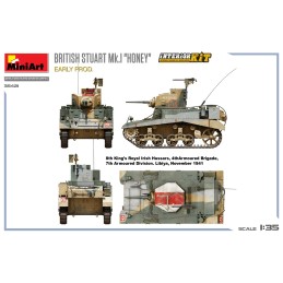 CARRO DE COMBATE STUARD Mk-I "Honey" (Early)Interior-Escla 1/35- MiniArt 35421