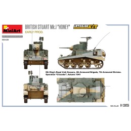 CARRO DE COMBATE STUARD Mk-I "Honey" (Early)Interior-Escla 1/35- MiniArt 35421