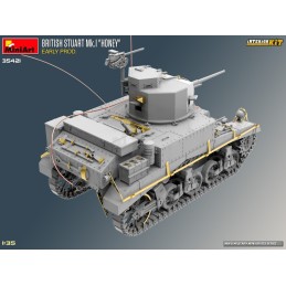 CARRO DE COMBATE STUARD Mk-I "Honey" (Early)Interior-Escla 1/35- MiniArt 35421