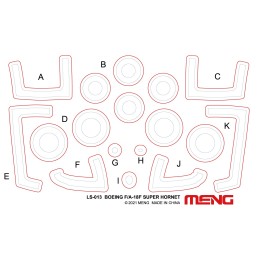 BOEING F/A-18 F SUPER HORNET (Bounty Hunters) -Escala 1/48- Meng Model LS-016