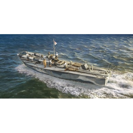 LANCHA TORPEDERA VOSPER MTB 74 & TRIPULACION -Escala 1/35- Italeri 5624