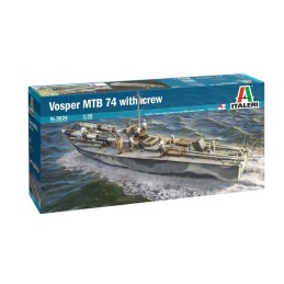 LANCHA TORPEDERA VOSPER MTB 74 & TRIPULACION -Escala 1/35- Italeri 5624