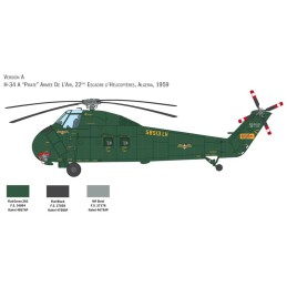 SIKORSKY H-34 A CHOCTAW - PIRATE / UH-34 D U.S. Marines -Escala 1/48- Italeri 2776