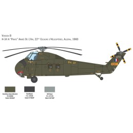 SIKORSKY H-34 A CHOCTAW - PIRATE / UH-34 D U.S. Marines -Escala 1/48- Italeri 2776