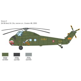 SIKORSKY H-34 A CHOCTAW - PIRATE / UH-34 D U.S. Marines -Escala 1/48- Italeri 2776