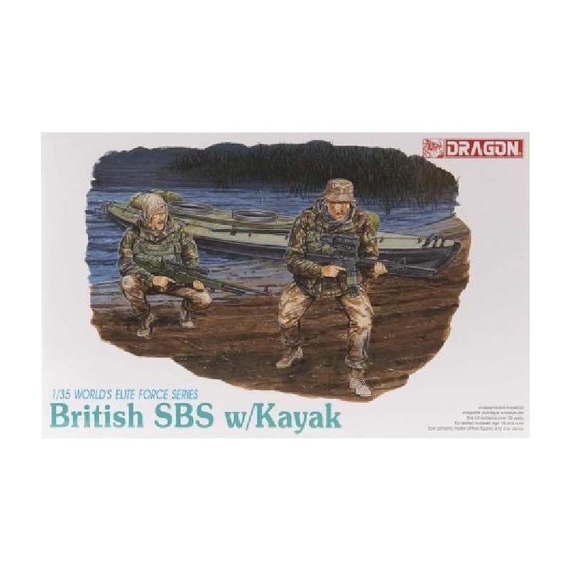 FUERZAS ESPECIALES BRITANICAS S.B.S. & KAYAK -Escala 1/35- Dragon Models 3023